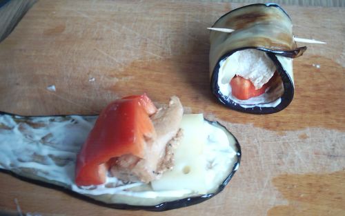 баклажан с курицей