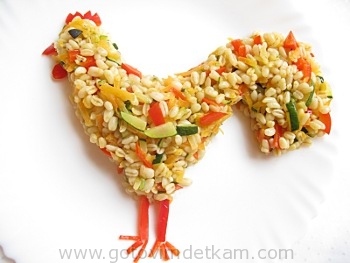 перловая каша с овощами