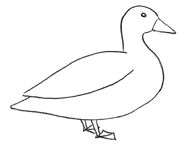 рисунок утки 2