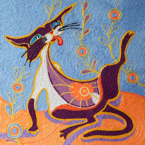 ниткография: кот