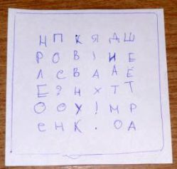 секретное письмо