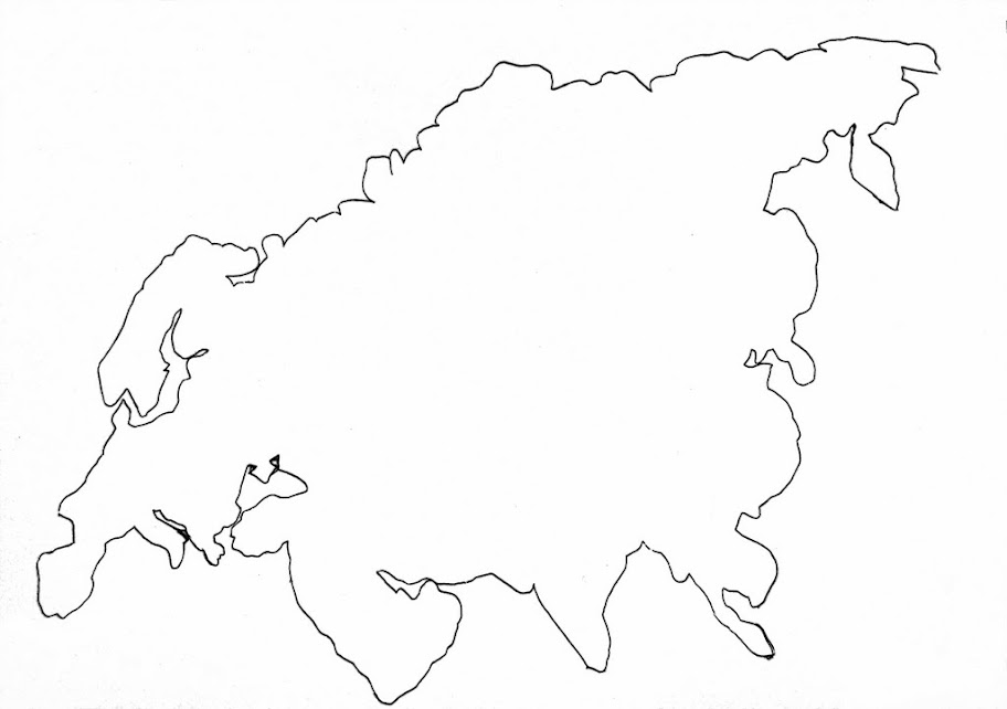 географический пазл - трафарет