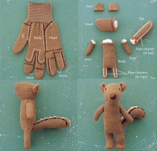 игрушка из перчатки